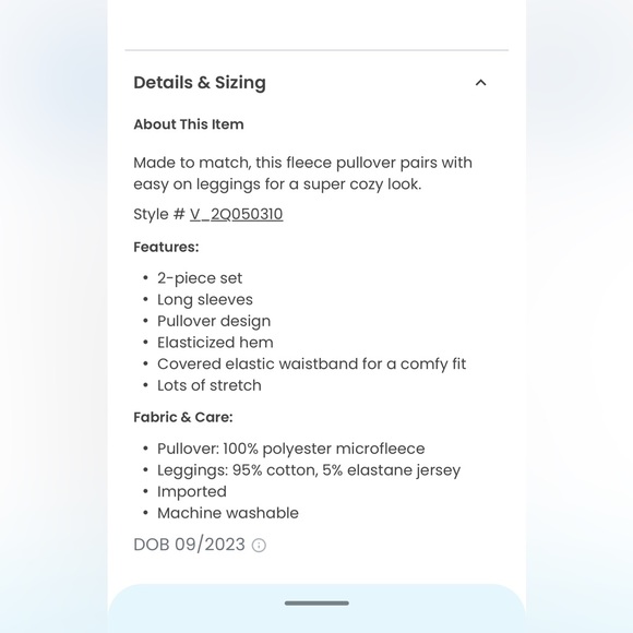 Carter’s 2-Piece Fair Isle Fleece Pullover & Legging Set- NEW WITH TAGS, size 2T - Picture 7 of 7